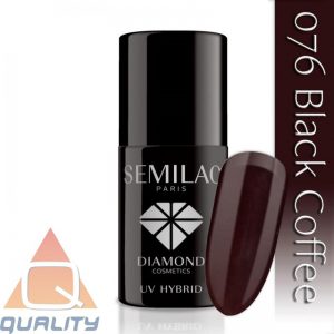 SEMILAC - lakier hybrydowy - 076 Black Coffee