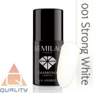SEMILAC - lakier hybrydowy - 001 Strong White